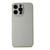 Nettech Apple iPhone 14 Pro Max Uyumlu Coco Leather Seri Arka Koruma Kılıf (Gold) NT99764