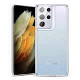 Nettech Samsung Galaxy S21 Ultra Uyumlu Lüx Seri Arka Koruma Kılıf (Şeffaf) NT84683