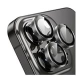 Nettech Apple iPhone 13 Pro Uyumlu Alüminyum Seri Kamera Cam Koruyucu (Siyah) NT103540