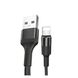Teknonet TNDC10 İp Örgü 100 Cm Lightning Şarj ve Data Kablosu (Siyah) NT92576