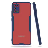Nettech Samsung Galaxy A02S Uyumlu Platin Seri Arka Koruma Kılıf (Lacivert) NT86416