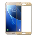 Helt Samsung Galaxy J510 J5 2016 Uyumlu 3D SuperGlass Full Cam Koruyucu (Gold) NT17143