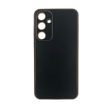 Nettech Samsung Galaxy S24 Uyumlu Coco Leather Seri Arka Koruma Kılıf (Siyah) NT106684
