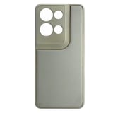 Nettech Oppo Reno 8 Pro Uyumlu Coco Leather Seri Arka Koruma Kılıf (Gold) NT99660