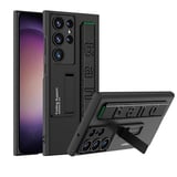 Nettech Samsung Galaxy S23 Uyumlu Standlı Band Arka Koruma Kılıf (Siyah) NT108003