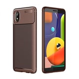 Nettech Samsung Galaxy A01 Core Uyumlu Auto Seri Arka Koruma Kılıf (Kahverengi) NT88338