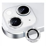 Nettech Apple iPhone 14 Uyumlu Diamond Taşlı Model Kamera Cam Koruyucu (Gri) NT97510