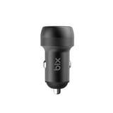 Bix TypeC PD 65W Ve USBA QC 35W PPS Çift Çıkışlı Araç Hızlı Şarj Cihazı Gri