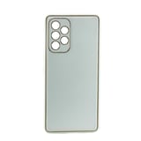 Nettech Samsung Galaxy A53 Uyumlu Coco Leather Seri Arka Koruma Kılıf (Beyaz) NT99877