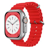 Nettech Apple Watch Series 41 mm Uyumlu Silikon Kordon (Kırmızı) NT102969