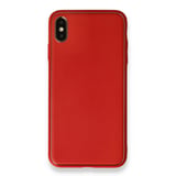 Nettech Apple iPhone XS Max Uyumlu Coco Leather Seri Arka Koruma Kılıf (Kırmızı) NT90428