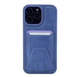 Nettech Apple iPhone 13 Pro Uyumlu Suni Deri Kartlık Arka Koruma Kılıf (Lila) NT101527