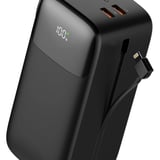 Sword 50000 Mah SW50PO3 22,5W Şarj Kablolu Powerbank Siyah