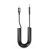 Nettech NTAC10 Plastik 100 Cm Jack To Lightning Aux Kablo (Siyah) NT108335