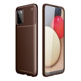 Nettech Samsung Galaxy A02S Uyumlu Auto Seri Arka Koruma Kılıf (Kahverengi) NT88355