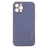 Nettech Apple iPhone 12 Pro Uyumlu Coco Leather Seri Arka Koruma Kılıf (Füme) NT84723