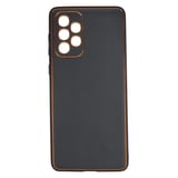 Nettech Samsung Galaxy A73 5G Uyumlu Coco Leather Seri Arka Koruma Kılıf (Siyah) NT93417