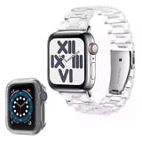 Nettech Apple Watch Seri 44/42 mm Uyumlu Kasa Korumalı Kordon (Beyaz) NT102999
