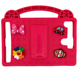 Nettech Universal 10 Inch Uyumlu Kids Standlı Arka Koruma (Pembe Koyu) NT106405