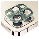 Nettech Apple iPhone 12 Pro Uyumlu Metalik Seri Kamera Cam Koruyucu (Yeşil) NT90378