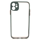 Nettech Apple iPhone 12 Uyumlu Kontrast Renkli Tuş Seri Arka Koruma Kılıf (Yeşil) NT88620