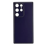 Nettech Samsung Galaxy S23 Ultra Uyumlu Coco Leather Seri Arka Koruma Kılıf (Derin Mor) NT99848