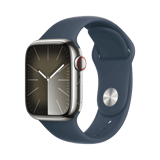 Apple Watch Series 9  Paslanmaz Çelik  41mm  Cellular  Gümüş