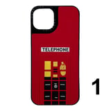 Nettech Apple iPhone 13 Uyumlu Casetify Kabartmalı Arka Koruma Kılıf (Karışık Renk) NT112025