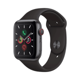 Apple Watch Series 5  Alüminyum  44mm  Cellular  Gece yarısı