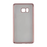 Nettech Samsung Galaxy N930 Note 7 Uyumlu Çerçeve Görünümlü Arka Koruma Kılıf (Rose Gold) VR7891