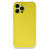 Nettech Apple iPhone 12 Pro Max Uyumlu Nano Arka Koruma Kılıf (Sarı) NT83677