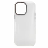 Nettech Apple iPhone 14 Pro Uyumlu Kamera Metal Çerçeve Seri Arka Koruma Kılıf (Gri) NT96765