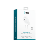 Ttec SmartCharger GAN 20W PD Seyahat Hızlı Şarj Aleti + USBC  USBC 60W Kablo 2SCG20CB