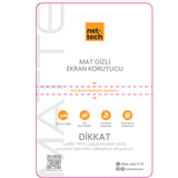 Nettech Uyumlu Ön Koruma Telefon Mat Hayalet Kesme Nano Ekran Koruyucu (Şeffaf) NT90142