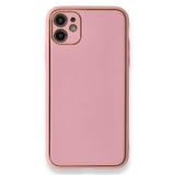 Nettech Samsung Galaxy A04E Uyumlu Coco Leather Seri Arka Koruma Kılıf (Pembe) NT102141