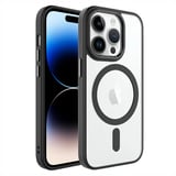 Nettech Apple iPhone 14 Pro Uyumlu Soft Akrilik Magsafe Seri Arka Koruma Kılıf (Siyah) NT98132