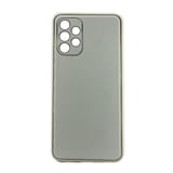 Nettech Samsung Galaxy A13 Uyumlu Coco Leather Seri Arka Koruma Kılıf (Gold) NT99903