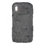 Nettech Apple iPhone XS Max Uyumlu Peluş Arka Koruma Kılıf (Gri) VR12884