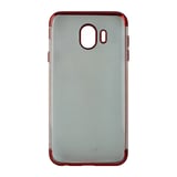 Nettech Samsung Galaxy J400 J4 Uyumlu Çerçeve Görünümlü Arka Koruma Kılıf (Kırmızı) VR10024