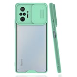 Nettech Xiaomi Redmi Note 10 Pro 4G Uyumlu Platin Kamera Kızaklı Arka Koruma Kılıf (Su Yeşili) NT86816