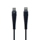 Helt HT80 İp Örgü 100 Cm Lightning Şarj ve Data Kablosu (Siyah) NT21502