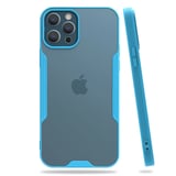 Nettech Apple iPhone 12 Pro Max Uyumlu Platin Seri Arka Koruma Kılıf (Mavi) NT86305