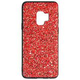 Nettech Samsung Galaxy G960 S9 Uyumlu Simli Arka Koruma Kılıf (Kırmızı) VR7858