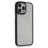 Nettech Apple iPhone 13 Pro Max Uyumlu Soft Akrilik Seri Arka Koruma Kılıf (Siyah) NT92395