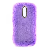 Nettech Huawei Mate 10 Lite Uyumlu Peluş Arka Koruma Kılıf (Lila) VR12905