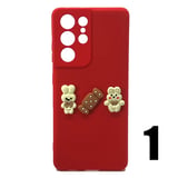 Nettech Samsung Galaxy S21 Ultra Uyumlu Maskot Seri Arka Koruma Kılıf (Karışık Renk) NT106201