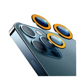 Nettech Apple iPhone 12 Pro Max Uyumlu FosFor Seri Kamera Cam Koruyucu (Turuncu) NT95772