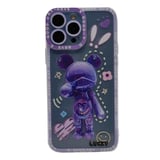 Nettech Apple iPhone 13 Pro Max Uyumlu Kristal Carachter Seri Arka Koruma Kılıf (Mor) NT94960
