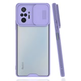 Nettech Xiaomi Redmi Note 10 Pro 4G Uyumlu Platin Kamera Kızaklı Arka Koruma Kılıf (Lila) NT86815