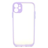 Nettech Apple iPhone 12 Uyumlu Kontrast Renkli Tuş Seri Arka Koruma Kılıf (Lila) NT88623